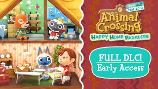 HAPPY HOME PARADISE DLC EARLY New Animal Crossing Update 20 Animal Crossing New Horizons DLC [upl. by Aztirak]