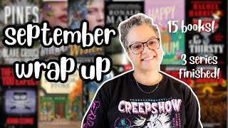 September Wrap Up✨15 books and 3 series read😲 [upl. by Adihahs]