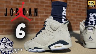 JORDAN 6 GEORGETOWN DETAILED REVIEW amp ON FEET W LACE SWAP [upl. by Flem]