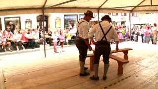 Folk dance Austria Volkstanz Österreich Schenkelklopfer Tanz Hut Tanzbaile folklórico de Austria [upl. by Tatianas202]