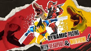 DYNAMIC POSING With Revoltech Deadpool amp Mafex Wolverine ⚔️🔫 [upl. by Syned]