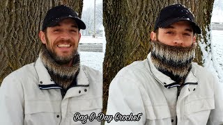 Crochet Cowl Neck Warmer tutorial  Dapper Outdoorsman Cowl [upl. by Service]