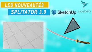 Dessinez votre carrelage en 2 clics avec Splitator 30 pour SketchUp Pro 2022 [upl. by Arama145]