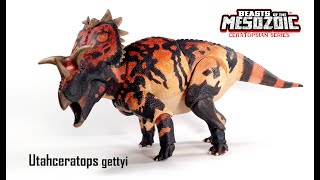 Beasts of the Mesozoic Utahceratops preview Dinosaur action figure [upl. by Neron156]