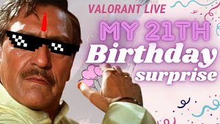 🛑Valorant Live Stream India  Birthday boy here Guys and valorant valorantlive [upl. by Dott]