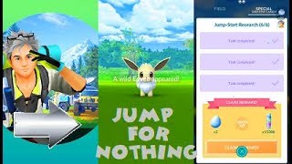 Pokemon Go JumpStart Research All QuestsTasks Step by Step [upl. by Dalila494]