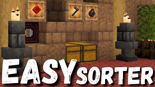 BEST Sorter in Minecraft  Sorts All Items [upl. by Niatsirt]