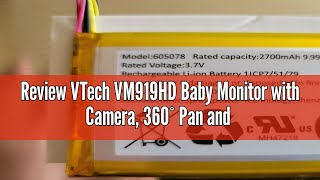 Review VTech VM919HD Baby Monitor with Camera 360° Pan and TiltVideo Baby Monitor with 7quot 720p HD [upl. by Domenico157]