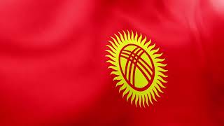 4k Kyrgyzstan Flag  Кыргызстандын желеги Kırgızstandın jelegi  Флаг Кыргызстана Flag Kyrgyzstana [upl. by Whitten]