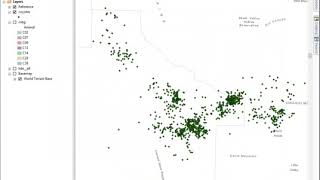 Calculating Kernel Density from point locations in ArcMap Coyote exercise [upl. by Demetrius]