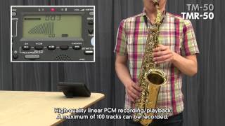 Korg TM50 TunerMetronome and Korg TMR50 TunerMetronomeRecorder Product Overview [upl. by Zondra]