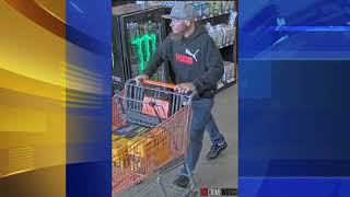 Police search for man accused of stealing 800 in tools from Home Depot in Bucks County [upl. by Einalem]