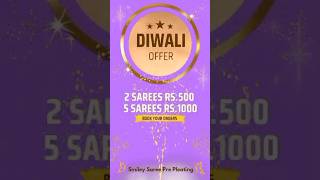 Diwali offer🎆🧨Smiley Saree Pre Pleating💜🦋 coimbatore sareeboxfolding [upl. by Petes]