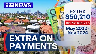 Aussies spending 50k more on average mortgage repayments report finds  9 News Australia [upl. by Laumas]