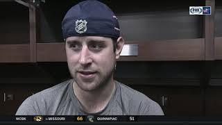 Brandon Dubinsky gives Sergei Bobrovsky the highest of compliments [upl. by Arvo]