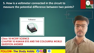 How is a voltmeter connected in the circuit to measure the potential difference between two points [upl. by Charlene]