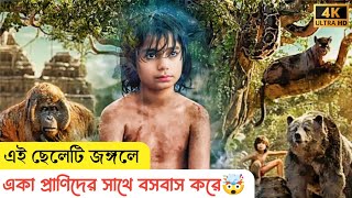 ছেলেটি জঙ্গলে একা প্রাণীদের সাথে থাকে  The Jungle Book  Movie Explain Bangla [upl. by Martens]