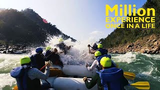 River Rafting Rishikesh  Shivpuri to Rishikesh  Thrilling adventure 16 km  White water rafting [upl. by Enilreug]