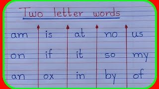 Two letter words in English 2 letter wordstwo letters words  english two letter words [upl. by Oilut]