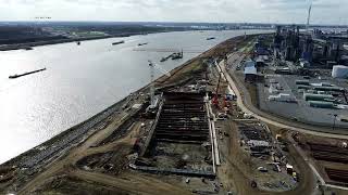 Bouw Scheldetunnel Antwerpen Rechteroever 2024 Part 9 [upl. by Herve579]