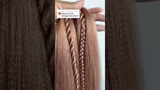 Rose gold hair mix colorblending colormixing kanekalonbraids [upl. by Ennasil]