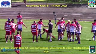 Horowhenua Kapiti vs West Coast  Semi Final [upl. by Ynnor]