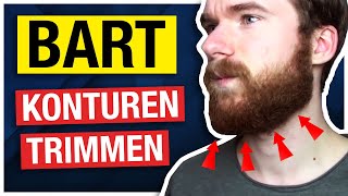 BART TRIMMEN Anleitung  Übergang Halslinie Konturen  SIMPLES Tutorial [upl. by Tsenrae120]