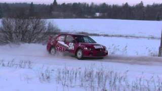 Rally Aluksne 2016 ActionsMistakesSnow [upl. by Nowed]