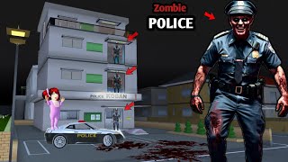 Zombie POLICE at Police KOBAN 😱  SAKURA School Simulator Horror Drama 👺 [upl. by Norreht]