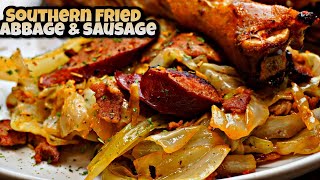 The BEST Southern Fried Cabbage with Sausage Recipe EVER  Ray Macks Kitchen and Grill [upl. by Mehalick478]