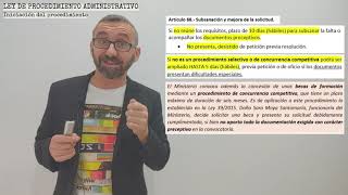 Ley 392015  Procedimiento Administrativo 5a Parte  Iniciación del procedimiento [upl. by Litton]