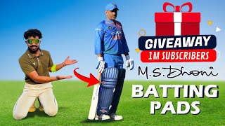 UNBOXING MS DHONI Batting Pads  Morrant Premium Cricket Pads and Giveaway [upl. by Inah203]