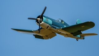 28m 250cc Moki F4U Corsair Flight 2  Warbird Day at IRF 720HD [upl. by White]