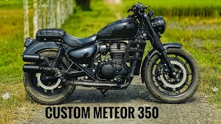 MODIFIED METEOR 350 Detailed Video with Accessories and Price [upl. by Oiliduab]