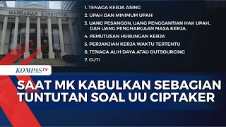 Simak 7 Poin Penting ini Keluar dari Cipta Kerja MK Minta UU Tenaga Kerja Baru [upl. by Blythe]