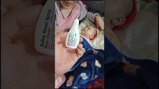 How to Use Saline Nasal Spray🤔🤔 For baby Cold [upl. by Darees]