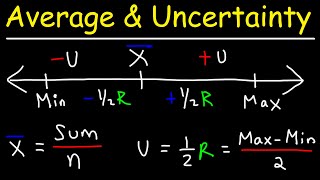 Averages and Uncertainty Calculations [upl. by Sucramad880]