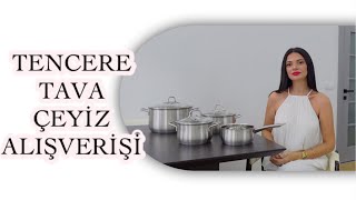 ÇEYİZ ALIŞVERİŞİ 🤍 TEFAL İNGENİO  WMF TENCERE SETİ tefal wmf çeyiz [upl. by Ruelle]