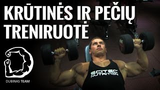 Krūtinės Ir Pečių Treniruotė Su Deividu Dubinu💪 Krūtinės Ir Pečių Treniruotės Pratimai 🏋️‍♂️ [upl. by Yeznil]