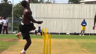 Fidel Edwards  Cricket Fast Bowling West Indies [upl. by Winfrid209]