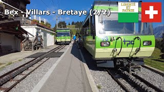 Train Bex  Villars  Bretaye TPC 22 Sep 2023 4K switzerland railway Bex [upl. by Conte135]