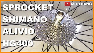 UNBOXING amp Review Sprocket Shimano Alivio HG400 9 Speed 1134T  SEPEDAVLOG [upl. by Thgiwed163]