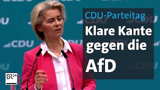 CDUParteitag Klare Kante gegen die AfD  BR24 [upl. by Desmond]