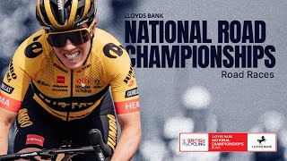 REPLAY  2024 Lloyds Bank National Road Championships  Road Races [upl. by Assinna]