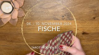 FISCHE ♓️ quotWOW MIT TAKTIKT amp PLAN INS GROßE GLÜCKquot Fische 04  10November 2024 Tarot [upl. by Aivalf]