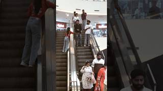 Sandeep Prank Star ytshortssnortsprank funny escalator random reaction YoutuberSandeep1 [upl. by Lasko]