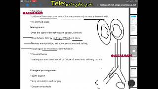 محاضرة Bronchospasm اسس تخدير وزاري مرحله ثانيه تخدير شرح وزاري تخدير IRAQ Academy [upl. by Bricker]