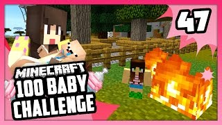 CAUGHT PLAYING WITH FIRE  Minecraft 100 Baby Challenge  EP 47 [upl. by Car]