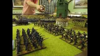 Battle 98 Battle of Dybbol 1864 2nd Schleswig War Black Powder 28mm [upl. by Ahsiuqal787]