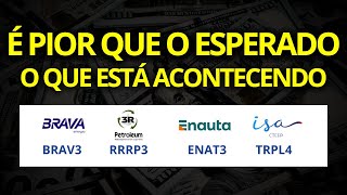 AÇÕES em Queda INFINITA BRAV3 ante RRRP3 e ENAT3  TRPL4 está de GRAÇA e os DIVIDENDOS [upl. by Naut]